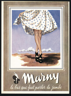 Marny (Stockings) 1944 Pierre Louchel, Summer Dress
