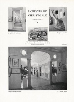 Christofle (Silversmith) 1944 L'orfèvrerie Christofle, 12 rue Royale, Photos Schall