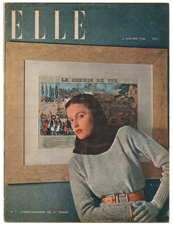 ELLE N°7 du 2 Janvier 1946 Peter Arno, Gaston Bonheur, Colette