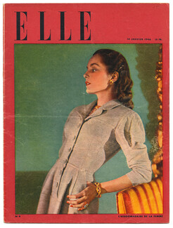 ELLE N°9 du 16 Janvier 1946 Bob Waterfield, Jane Russel, Greer Garson