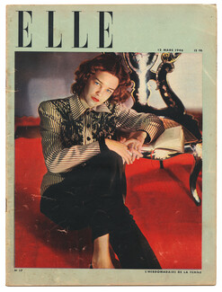 ELLE N°17 du 12 Mars 1946 Paquin Danielle Darrieux Michèle Morgan
