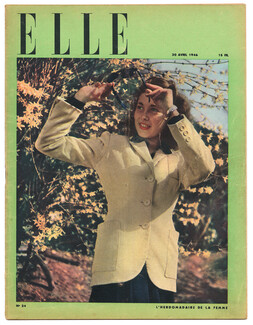 ELLE N°24 du 30 Avril 1946 Balenciaga Maggy Rouff Michèle Morgan