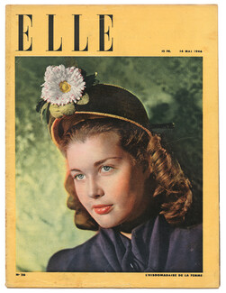 ELLE N°26 du 14 Mai 1946 Pierre Balmain, Grès, Madeleine Le Beau, La Maison Fuller en aluminium
