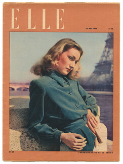ELLE N°27 du 21 Mai 1946 Maggy Rouff, La Robe Entravée: Balenciaga Patou Balmain
