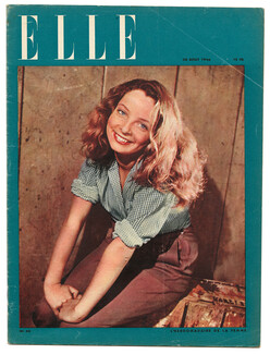 ELLE N°40 du 20 Août 1946 Lucien Lelong Paquin Swimwear Vanna Urbino
