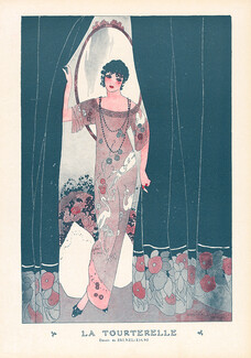 Umberto Brunelleschi 1913 "La Tourterelle" The Turtledove, Elegant