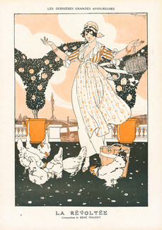 La Révoltée, 1913 - René Vincent, Les Dernières Grandes Amoureuses, Poules