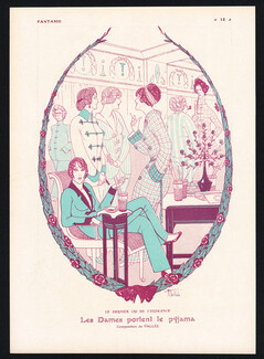 Armand Vallée 1913 "Le Dernier Cri de l'Elégance" Pajamas, Women Dressed As Men, Transvestite
