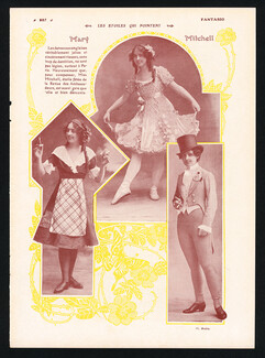 Mary Mitchell 1913 Danseuse de Revue, Photo Waléry