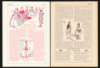 La Caricouture Petits Contes du Calife sur les Harems de la Couture, 1913 - Fashion Satire, Koister, Texte par Giafar