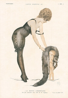 Jean Tam 1919 La Bonne Samaritaine, Attractive Girl, Lingerie