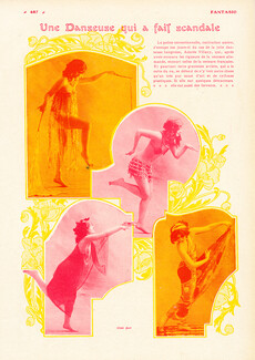 Adorée Villany 1913 "Une Danseuse qui fait scandale" Hungarian Dancer Music Hall