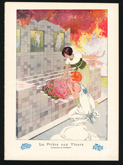 Fabiano 1913 "La Prière aux Fleurs" The Prayer to Flowers