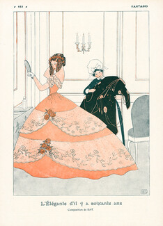 Jean Ray 1913 "L'Élégante d'il y a soixante ans" 19th Century Costumes