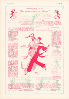 Que pensez-vous du Tango ?, 1913 - Armand Vallée Tango Dance, Texte par Charles Benoist