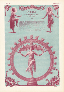 Nila Devi 1913 "L'Idole Turquoise" Oriental Dance Cl. Bert