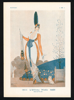 Armand Vallée 1913 L'Ultime Mode, Fashion Satire, Elegant Parisienne, Yorkshire Dog
