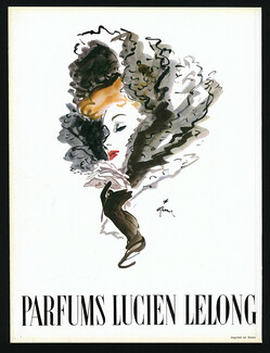 Lucien Lelong (Perfumes) 1944 René Gruau