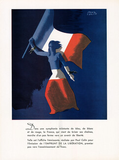 Paul Colin 1944 Libération, Affiche pour l'Emission de l'Emprunt de la Libération