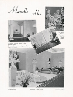 Marcelle Alix 1944 André Arbus, Salons, Interior decoration, Photo Marcel Dupuis