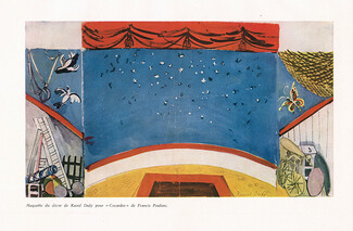 Raoul Dufy 1944 "Cocardes" de Francis Poulenc, Theatre Scenery