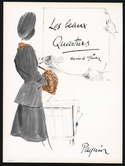 Paquin 1944 Les Beaux Quartiers, René Gruau