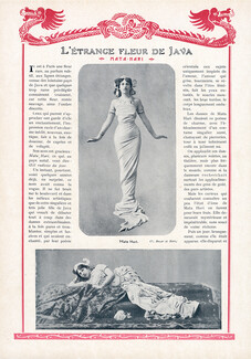 L'Étrange Fleur de Java - Mata Hari, 1908 - Dance, Text by Edouard Beaudu, 2 pages