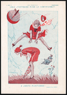 Paul Dufau 1926 Leapfrog, Saute-Mouton