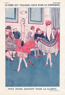 René Giffey 1926 Fashion Show, La Robe est Toujours Faite Pour le Mannequin
