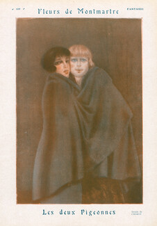 Fleurs de Montmartre — Les Deux Pigeonnes, 1924 - Chimot