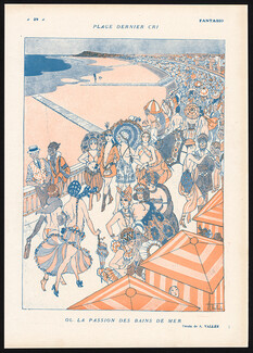 Armand Vallée 1919 La Passion des Bains de Mer, Beach, Seashore