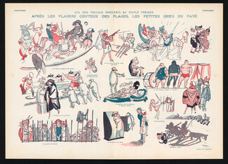 Marcel Vertès 1921 Les Jeux Presque Innocents du Peuple Parisien