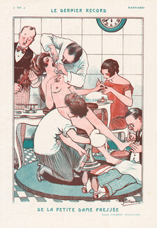 La Petite Dame Pressée, 1923 - Albert Guillaume Beauty Salon, Hairdresser, Beautician, Manicurist, Dentist...