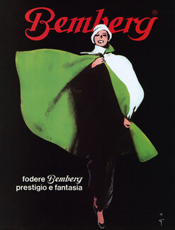 Bemberg (Fabric) 1983 René Gruau