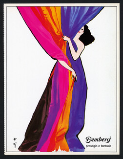 Bemberg (Fabric) 1989 René Gruau
