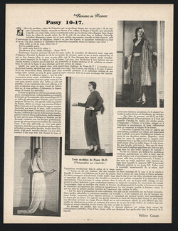 Passy 10-17 (Couture) 1931 Parisian Fashion House, Photos Boris Lipnitzki, Texte Hélène Gosset