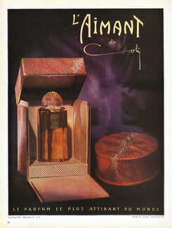 Coty 1947 L'Aimant Photo Paul Facchetti