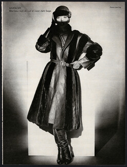 Givenchy 1974 Leather Coat, Photo Jack Peg