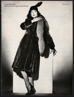 Christian Dior (Fur Clothing) 1974 Saga, Photo Jack Peg