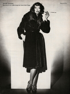 André Sauzaie (Fur Clothing) 1974 Photo Jack Peg