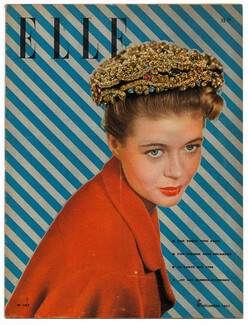 ELLE N°107 du 9 Décembre 1947 Chapeaux Balenciaga