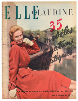 ELLE N°148 du 21 Septembre 1948 Carven John Steinbeck