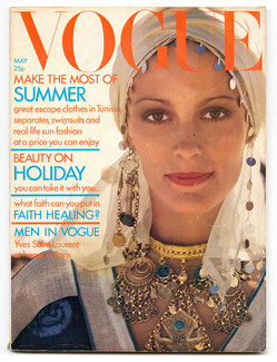 UK Vogue British Magazine 1972 May, Yves Saint Laurent, David Bailey