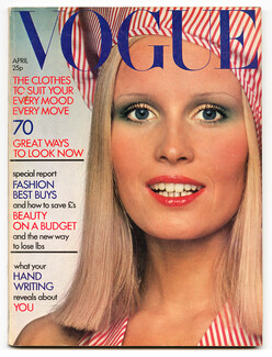 UK Vogue British Magazine 1972 April Sacha, Barry Lategan, Henry Clarke, Sarah Moon