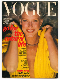 UK Vogue British Magazine 1977 July