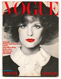 UK Vogue British Magazine 1971 November, Cover Peter Knapp, David Bailey