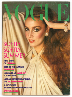 UK Vogue British Magazine 1976 July