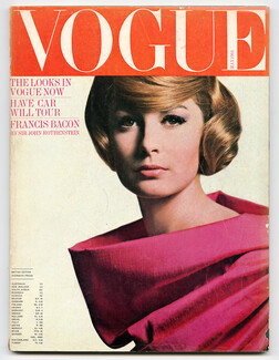 UK Vogue British Magazine 1964 May, David Bailey, The Paris idea, Norman Eales, Emilio Pucci, Francis Bacon