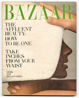 Harper's Bazaar 1967 April, James Moore, Hiro, Van Cleef & Arpels, Tiffany, Cartier, David Webb