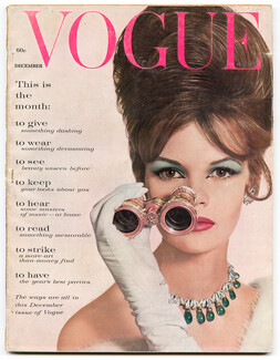 Vogue US 1960 December, Cover Tiffany Penn, Alexander Liberman, Steinberg, Horst, Gordon Parks, René Bouché, Dagmar